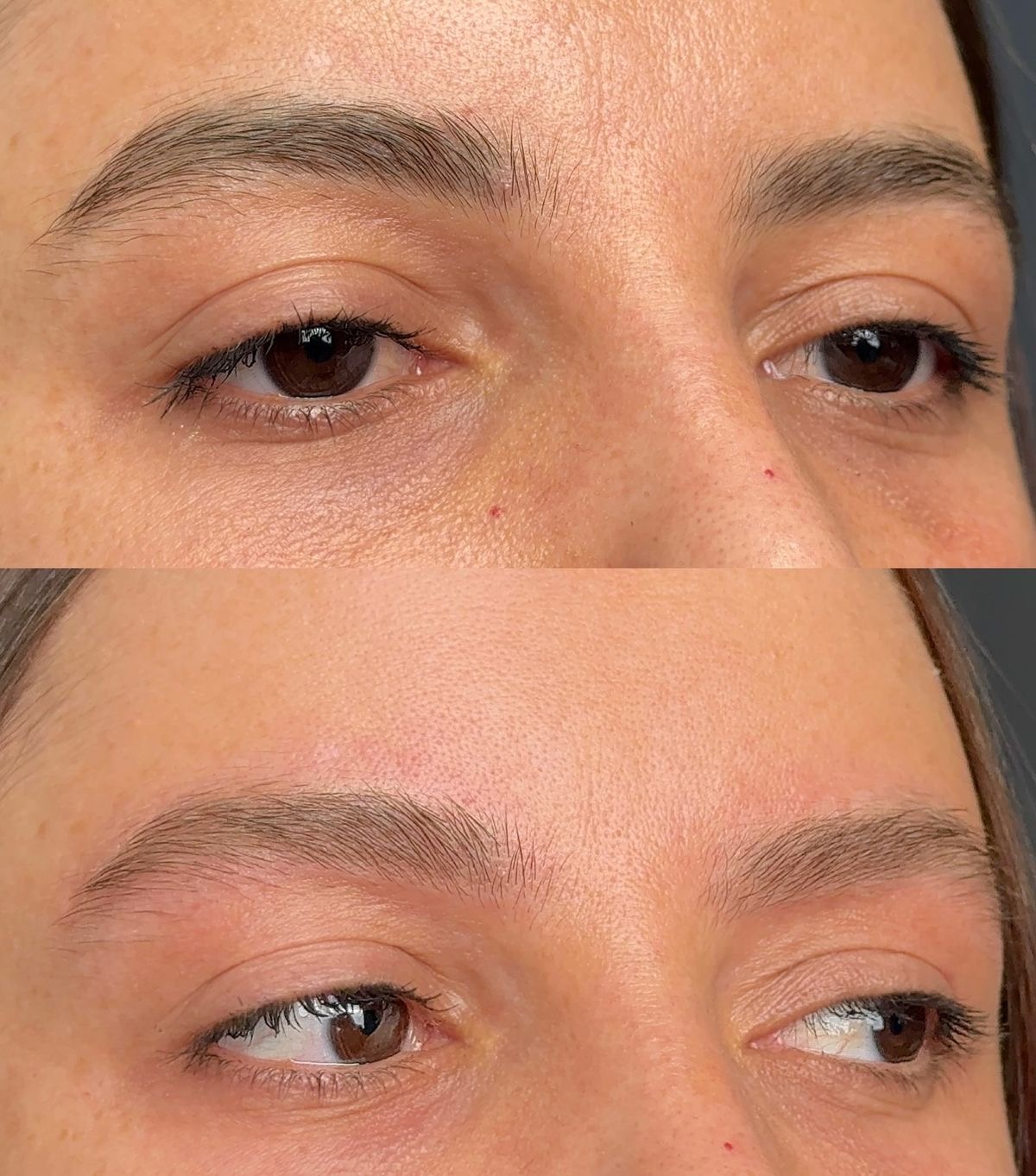 Comparativa de trabajo de cejas