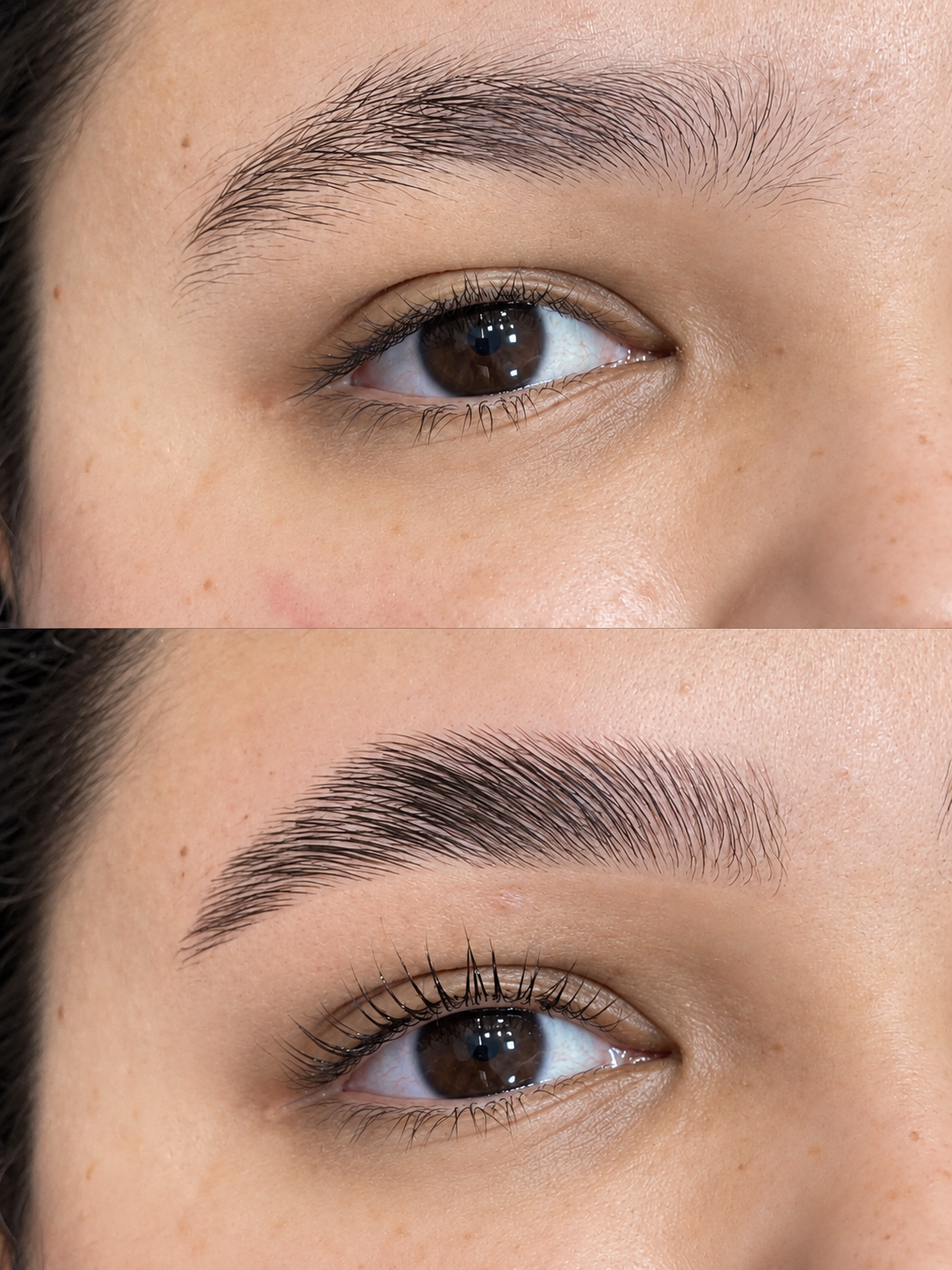 Detalle de trabajo de cejas de Amadas